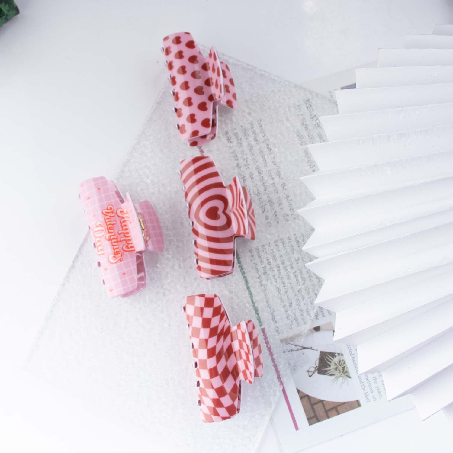 Wholesale Valentine's Day Series PVC Hair Clips